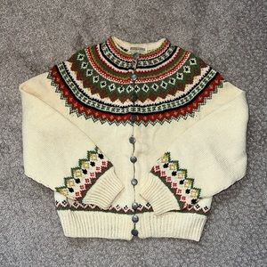 *VINTAGE* Norwegian wool cardigan